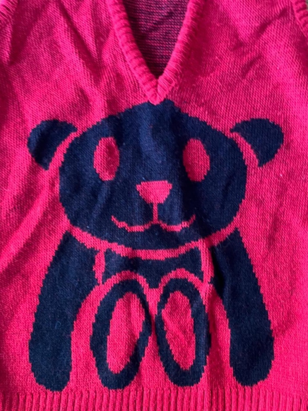 JJ Poole vintage sweater vest with bear